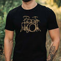Mens Drums Drum Print Cotton Size XS to 5XL - Adult & Kids T-Shirts, Sweatshirts & Hoodies apparel design preview 1