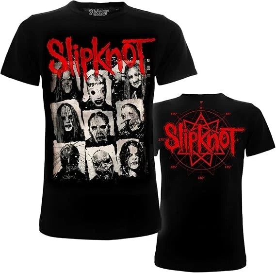 SLIPKNOT DOUBLE PRINT Logo MASKS Punk Rock OFFICIAL - Adult & Kids T-Shirts, Sweatshirts & Hoodies apparel design preview 1