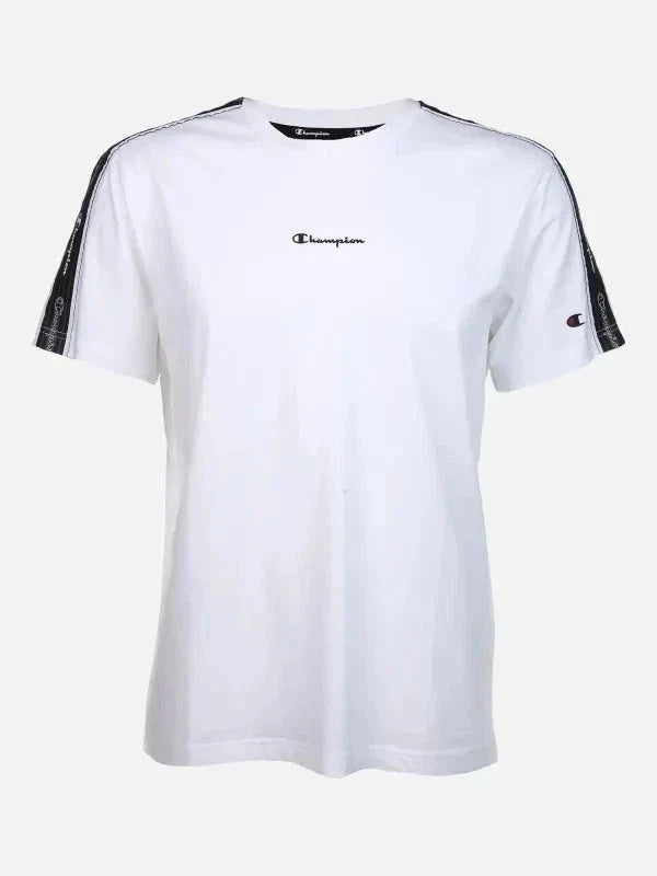 CHAMPION Men's White Short Sleeve GALON Stripes - Adult & Kids T-Shirts, Sweatshirts & Hoodies apparel design preview 1