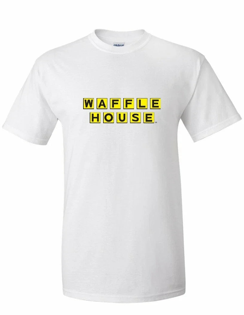 WAFFLE HOUSE Vintage logo FUNNY Cool Food White - Adult & Kids T-Shirts, Sweatshirts & Hoodies apparel design preview 1