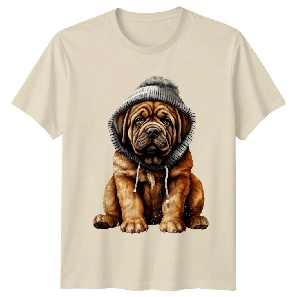 Cute Dogue De Bordeaux Puppy Mastiff Christmas Gift - Adult & Kids T-Shirts, Sweatshirts & Hoodies apparel design preview 1