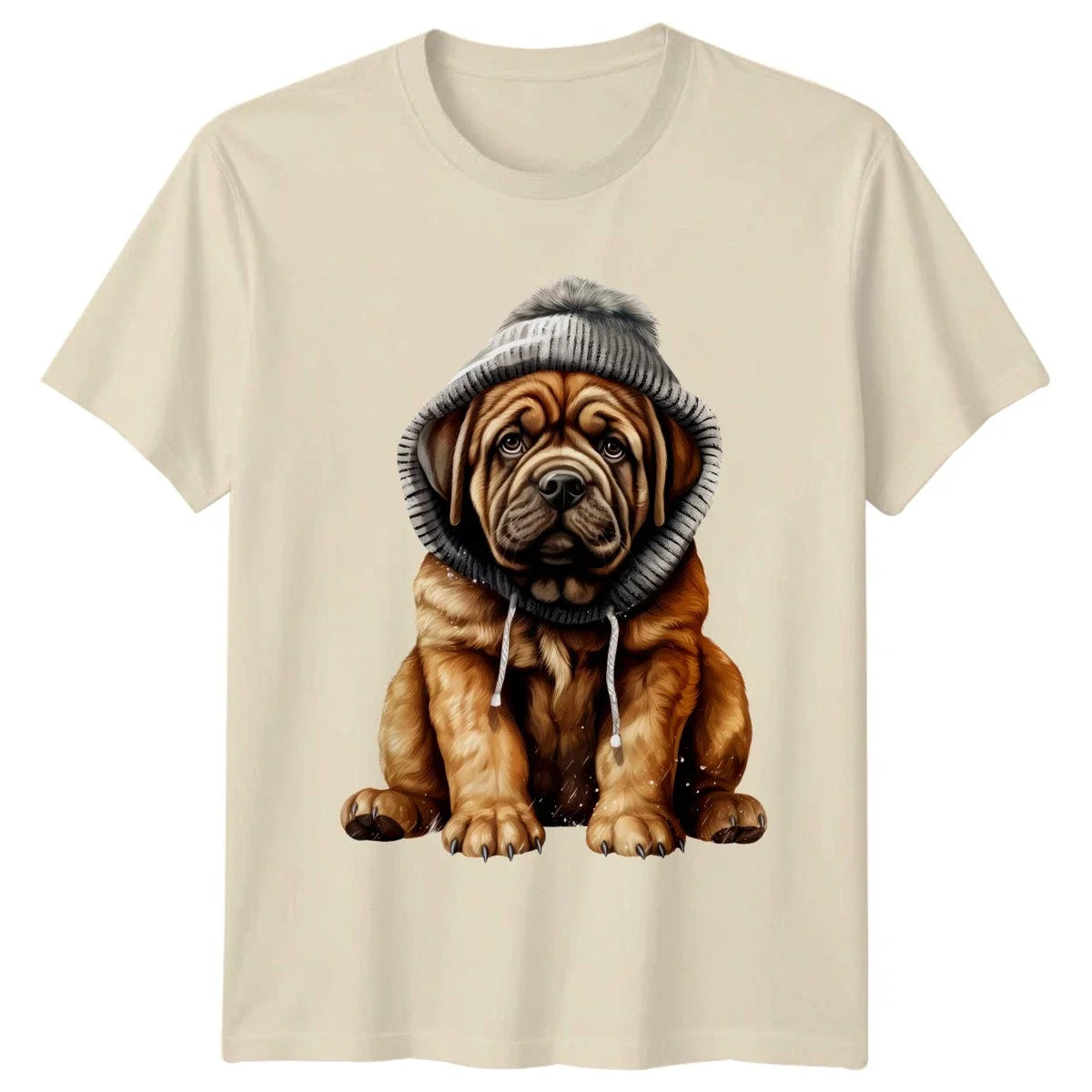 Cute Dogue De Bordeaux Puppy Mastiff Christmas Gift - Adult & Kids T-Shirts, Sweatshirts & Hoodies apparel design preview 1