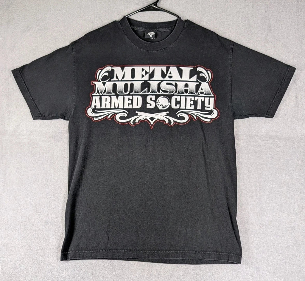 Metal Mulisha Mens Large Black Graphic Armed Society - Adult & Kids T-Shirts, Sweatshirts & Hoodies apparel design preview 1