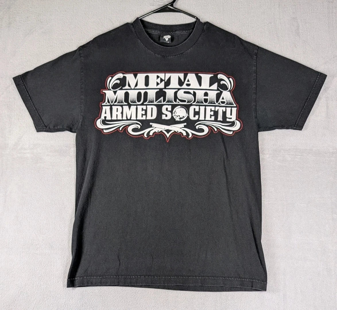 Metal Mulisha Mens Large Black Graphic Armed Society - Adult & Kids T-Shirts, Sweatshirts & Hoodies apparel design preview 1