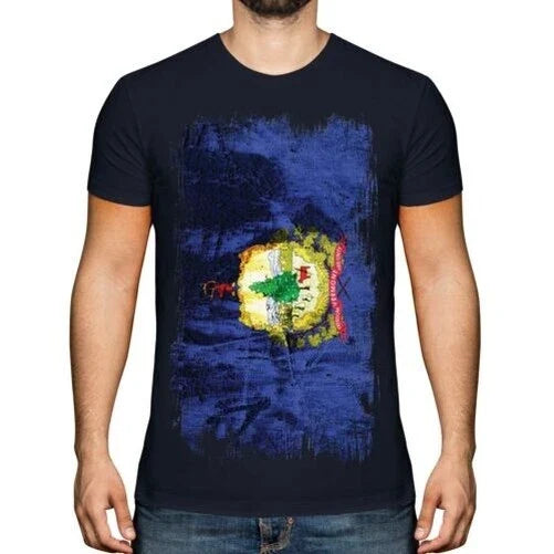Vermont State Men's Grunge Flag Vermonter Jersey Gift - Adult & Kids T-Shirts, Sweatshirts & Hoodies apparel design preview 1