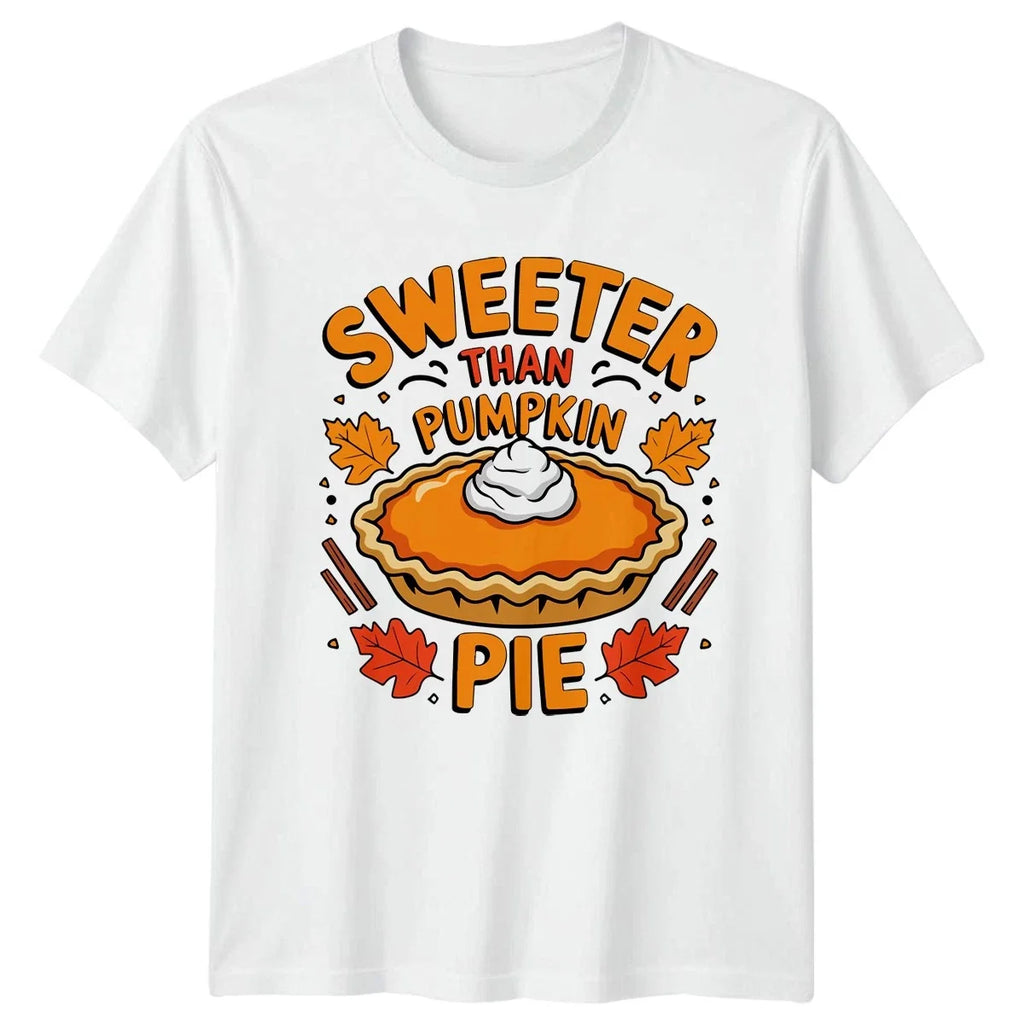 Sweeter Than Pumpkin Pie Autumn Desserts Thanksgiving - Adult & Kids T-Shirts, Sweatshirts & Hoodies apparel design preview 1