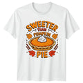 Sweeter Than Pumpkin Pie Autumn Desserts Thanksgiving - Adult & Kids T-Shirts, Sweatshirts & Hoodies apparel design preview 1