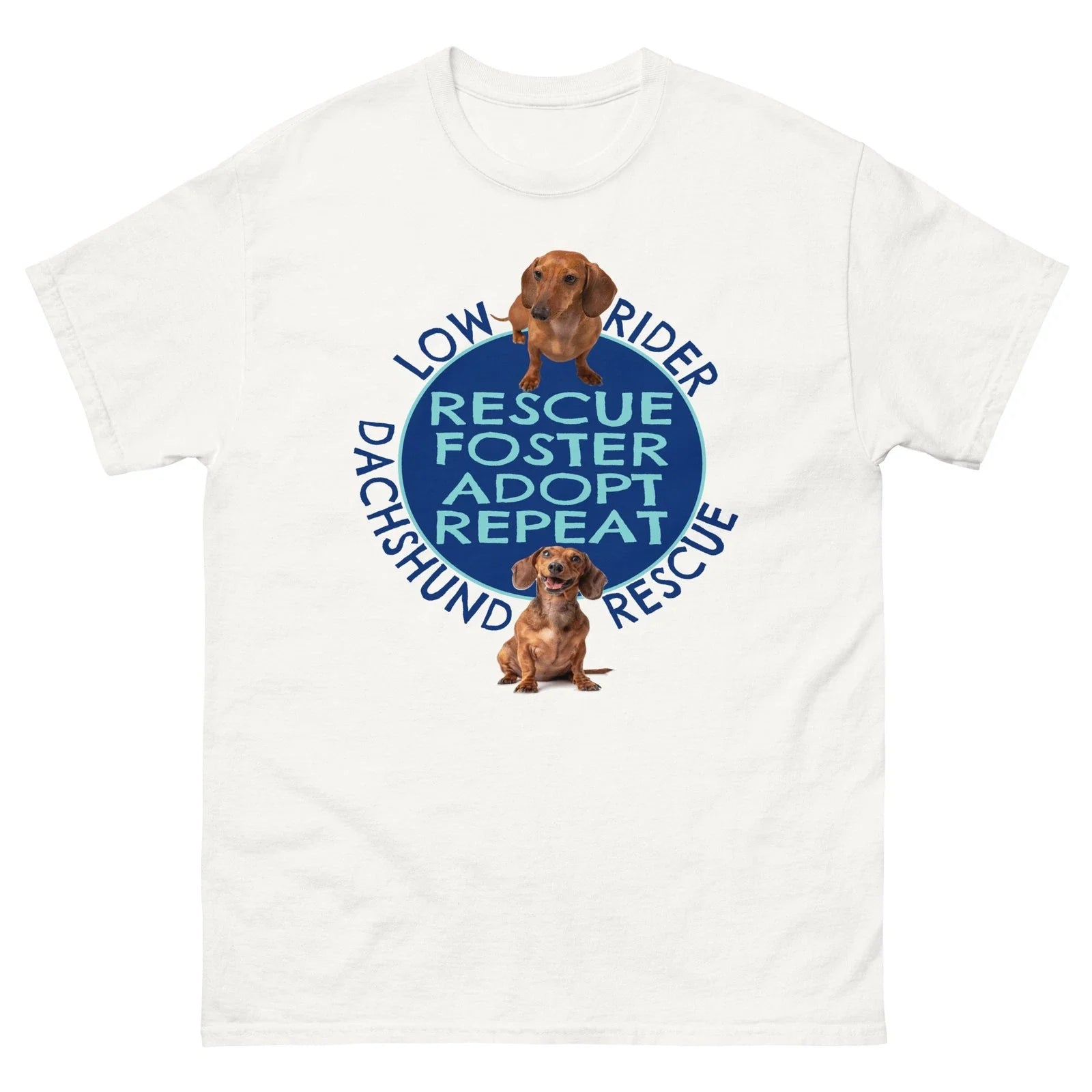 AMERICAN DACHSHUND (Rescue, Foster, Adopt, Repeat - Adult & Kids T-Shirts, Sweatshirts & Hoodies apparel design preview 1