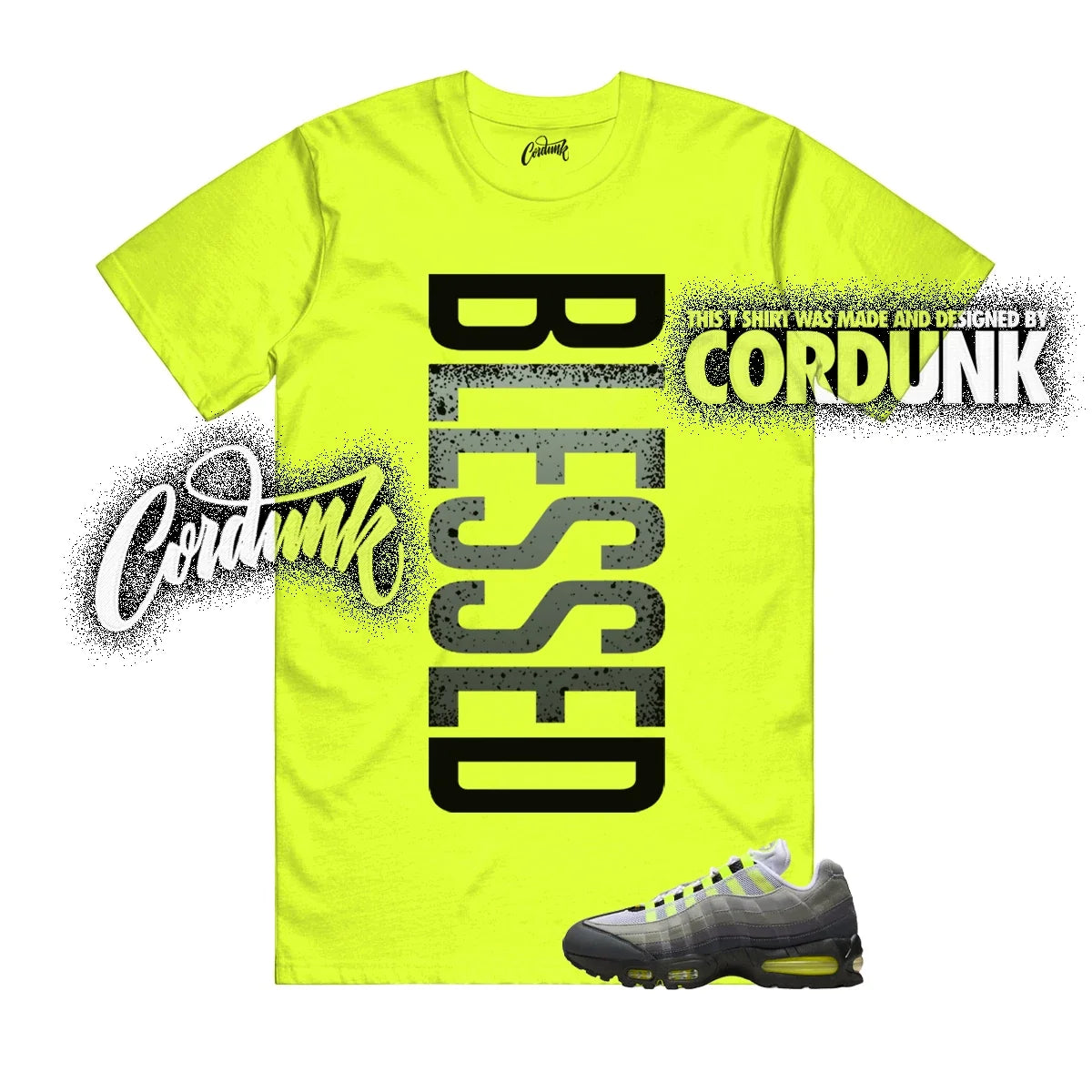 Air Max 95 Big Bubble Neon Yellow Black Cool Grey OG - Adult & Kids T-Shirts, Sweatshirts & Hoodies apparel design preview 1