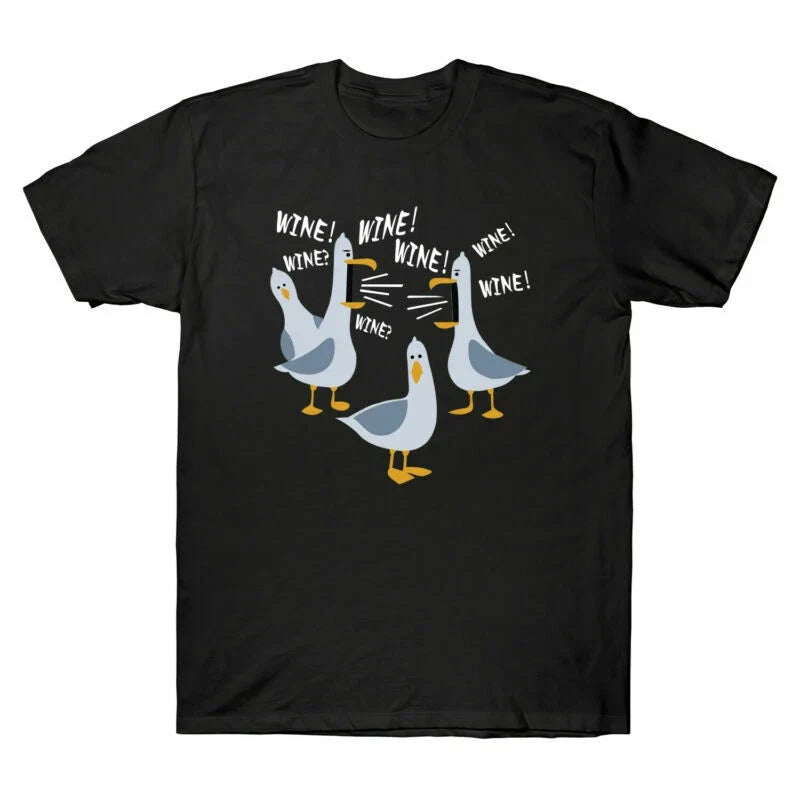 Lovers Wine Men's For Seagulls Cotton Funny Gift - Adult & Kids T-Shirts, Sweatshirts & Hoodies apparel design preview 1
