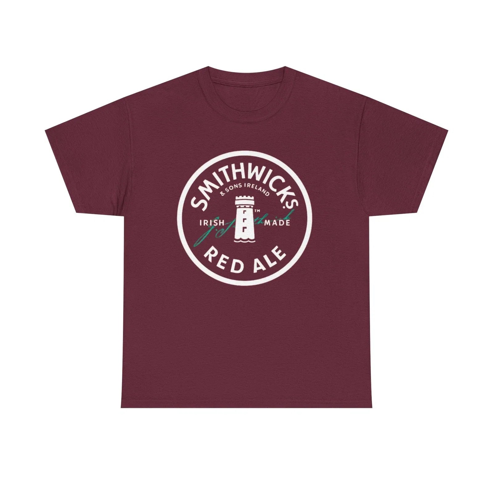 Smithwicks Irish Red Ale on Semi-Stretch Cotton Crew - Adult & Kids T-Shirts, Sweatshirts & Hoodies apparel design preview 1