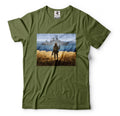 Ukraine Stamp Ukrainian soldier vs Russian Warship - Adult & Kids T-Shirts, Sweatshirts & Hoodies apparel design preview 1