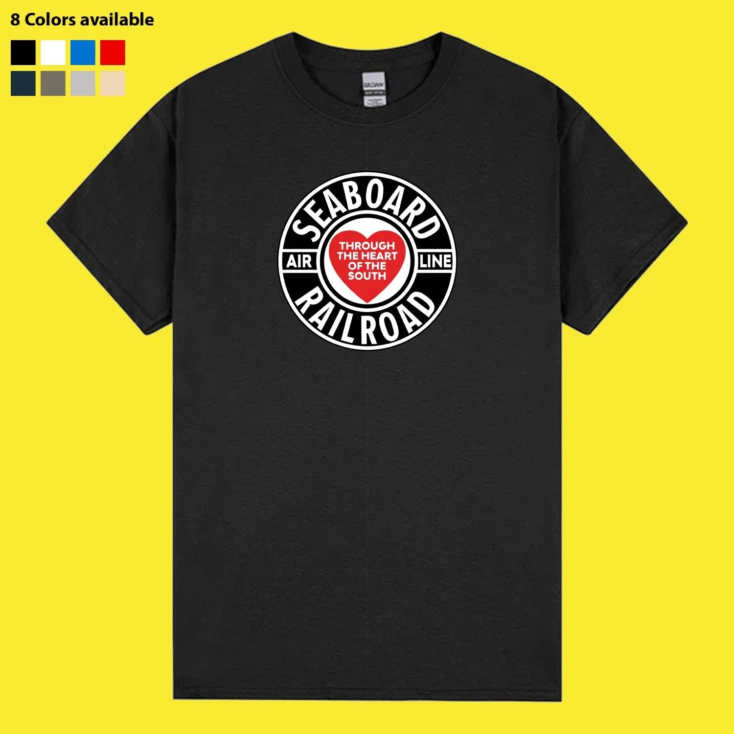 New SEABOARD Air Line Railroad Logo Funny Made In USA - Adult & Kids T-Shirts, Sweatshirts & Hoodies apparel design preview 1