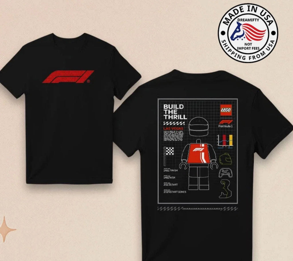 F1 x lego Las Vegas 2025 Racing Sport - Adult & Kids T-Shirts, Sweatshirts & Hoodies apparel design preview 1