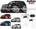 Cadillac Escalade Luxury SUV DigiRods Koolart Cartoon - Adult & Kids T-Shirts, Sweatshirts & Hoodies apparel design preview 1