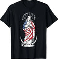 Patroness of The USA Blessed Virgin Mary Catholic Art - Adult & Kids T-Shirts, Sweatshirts & Hoodies apparel design preview 1