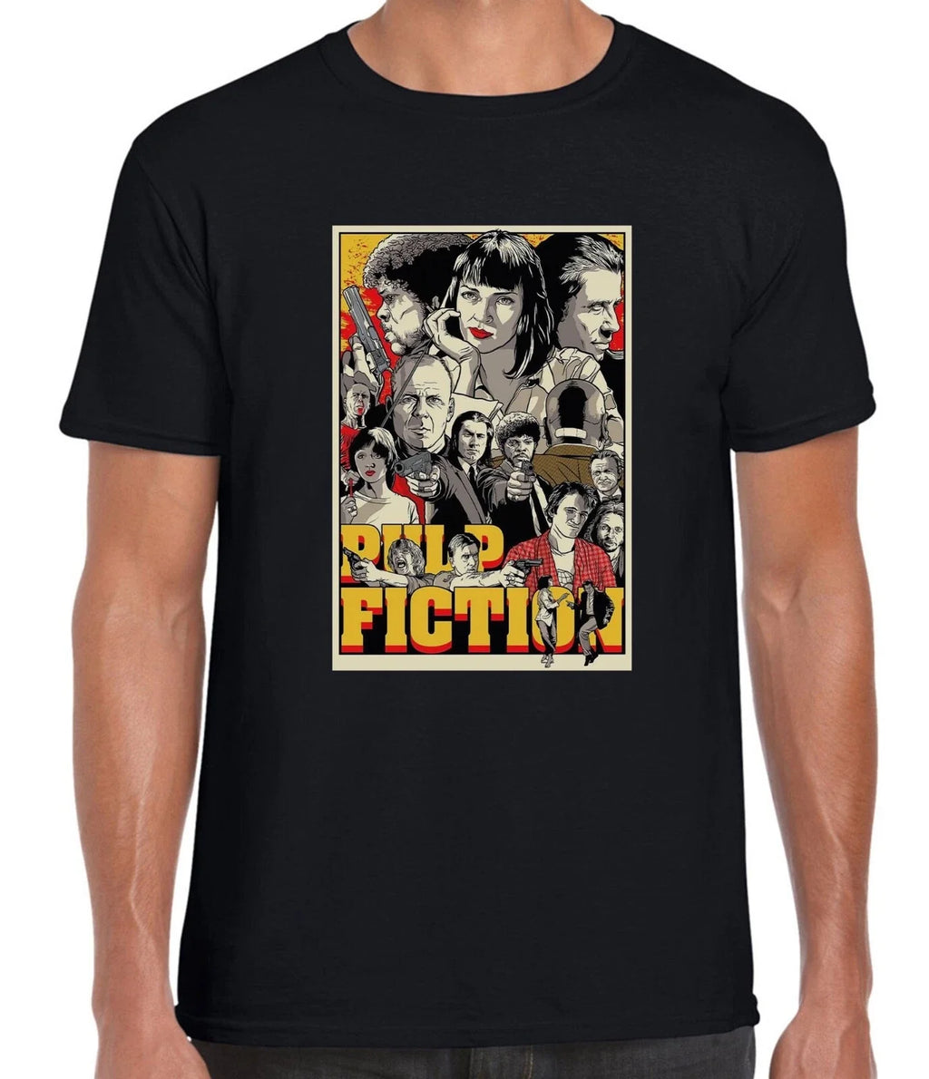 PULP FICTION MOVIE POSTER FUNNY COOL IDEAL GIFT MENS - Adult & Kids T-Shirts, Sweatshirts & Hoodies apparel design preview 1