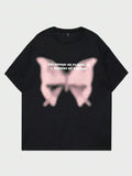 Street Life Men Cotton Butterfly Graphic Y2K Slogan - Adult & Kids T-Shirts, Sweatshirts & Hoodies apparel design preview 1