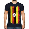 UGANDA GRUNGE FLAG MENS TOP UGANDAN FOOTBALL JERSEY - Adult & Kids T-Shirts, Sweatshirts & Hoodies apparel design preview 1