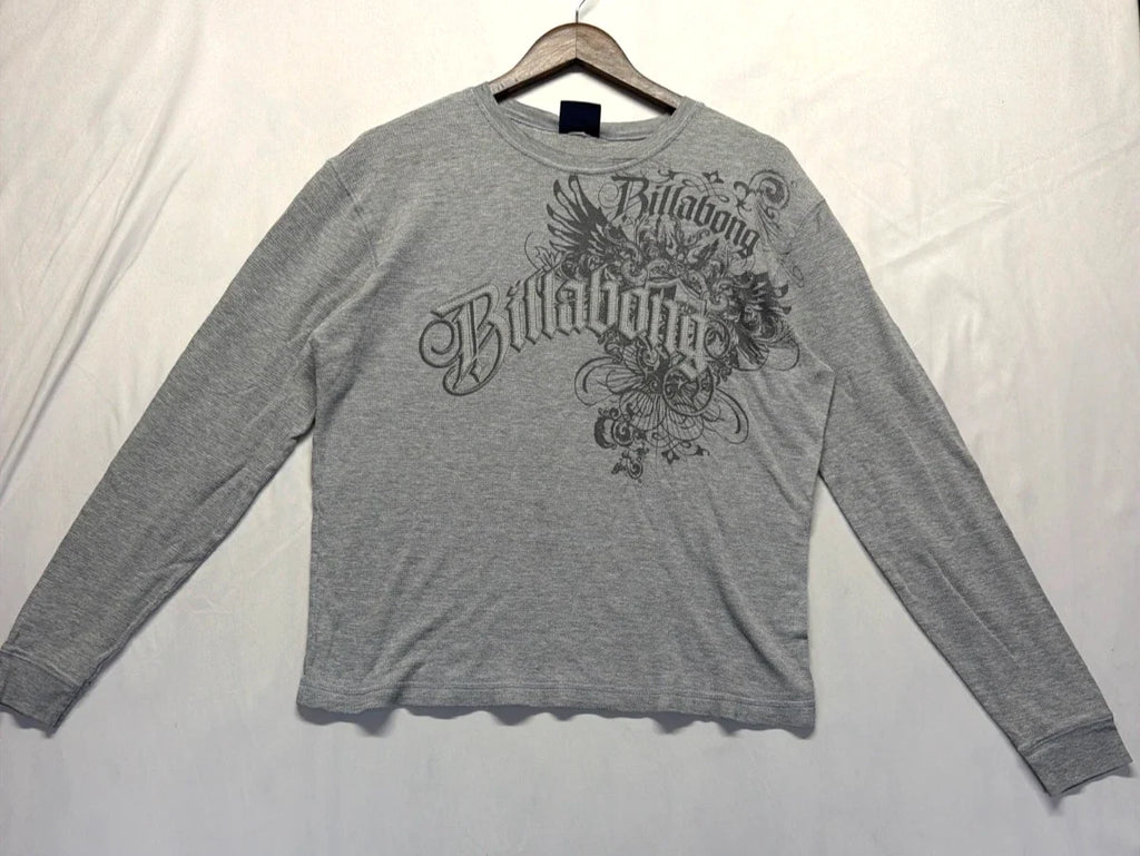 Billabong Mens Medium Heather Gray Graphic Print - Adult & Kids T-Shirts, Sweatshirts & Hoodies apparel design preview 1