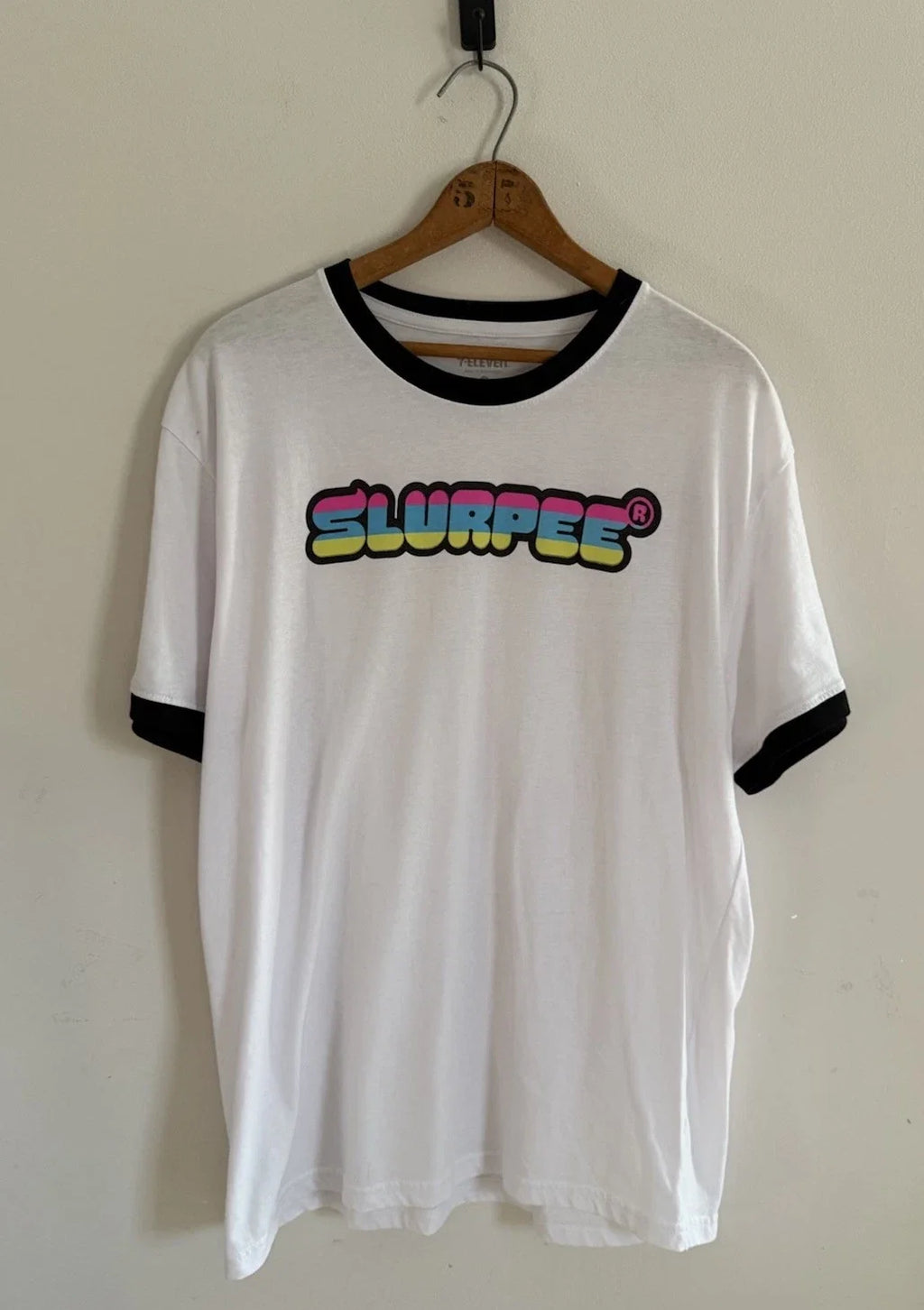 7 Eleven Slurpee Ringer Neon Rainbow Retro Adult L - Adult & Kids T-Shirts, Sweatshirts & Hoodies apparel design preview 1