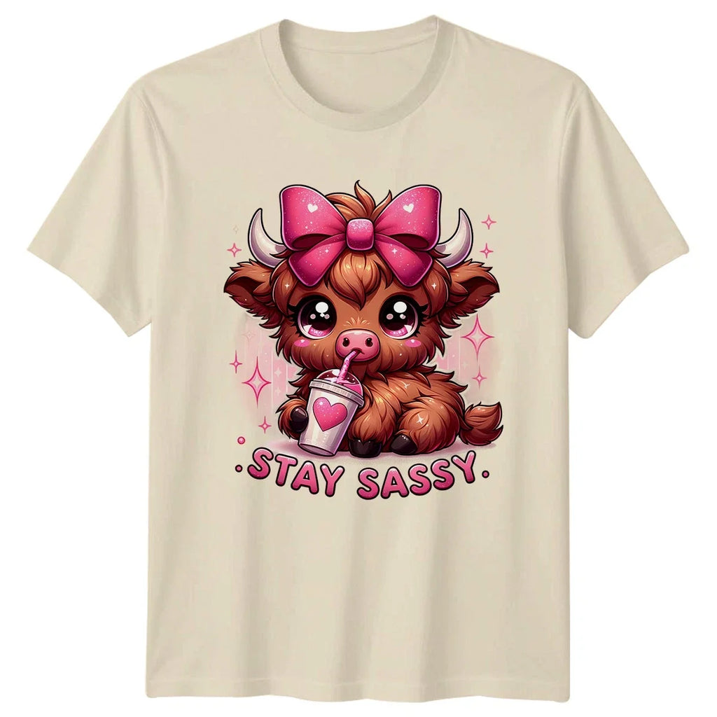 Stay Sassy Cow Farm Animals Mens Womens Graphic - Adult & Kids T-Shirts, Sweatshirts & Hoodies apparel design preview 1
