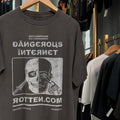 90s Rotten Dot Com 'Dangerous Internet' Classic Black - Adult & Kids T-Shirts, Sweatshirts & Hoodies apparel design preview 1