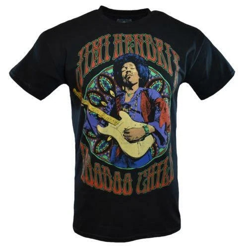 Men's Music-JIMI HENDRIX Voodoo Child Black Graphic - Adult & Kids T-Shirts, Sweatshirts & Hoodies apparel design preview 1