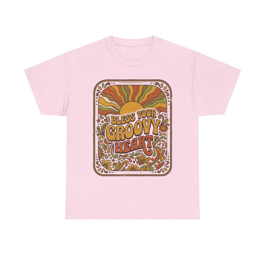 Bless Your Groovy Heart Retro 70s Design Hippie Boho - Adult & Kids T-Shirts, Sweatshirts & Hoodies apparel design preview 1