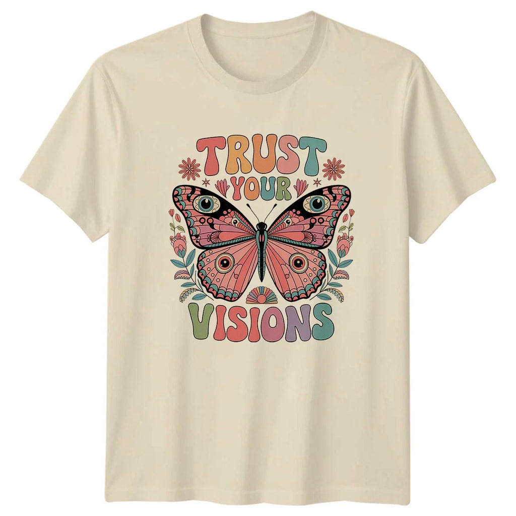 Trust Your Visions Retro Butterfly Boho Vintage - Adult & Kids T-Shirts, Sweatshirts & Hoodies apparel design preview 1