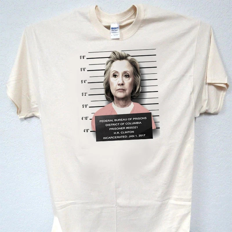 HILLARY CLINTON For PRISON,MAGA Donald Trump Support - Adult & Kids T-Shirts, Sweatshirts & Hoodies apparel design preview 1