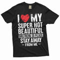 Funny Valentine's day Boyfriend Gift I love my super - Adult & Kids T-Shirts, Sweatshirts & Hoodies apparel design preview 1