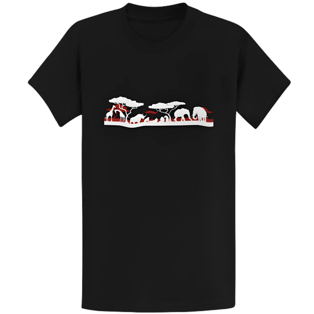 Gildan 5000 Vintage Elephant Safari Nature Zoo - Adult & Kids T-Shirts, Sweatshirts & Hoodies apparel design preview 1
