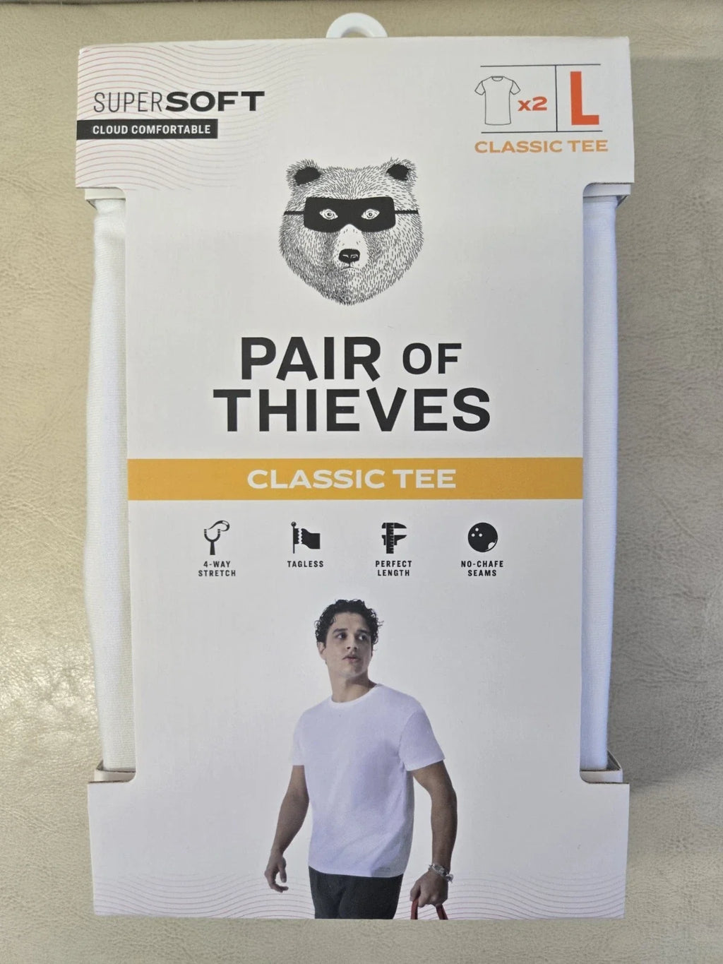 Pair of Thieves Men's Classic Crewneck Undershirt 2pk - Adult & Kids T-Shirts, Sweatshirts & Hoodies apparel design preview 1