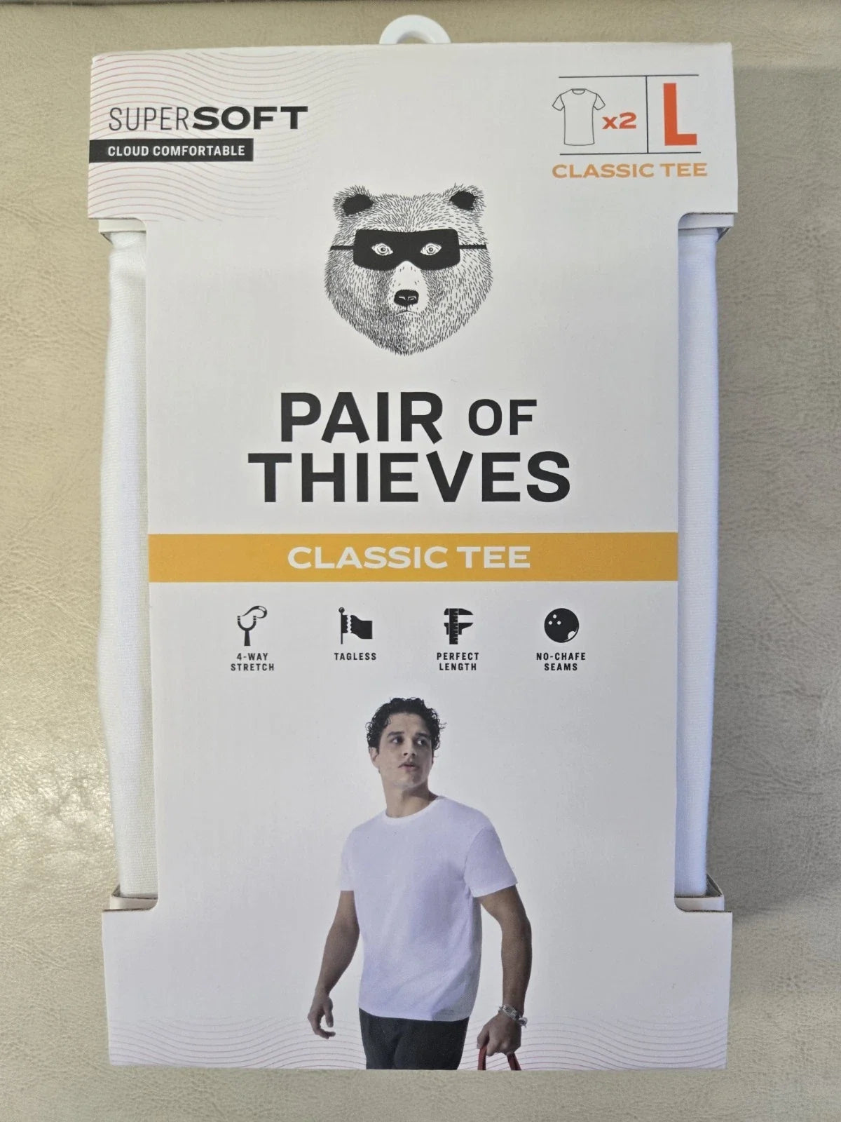 Pair of Thieves Men's Classic Crewneck Undershirt 2pk - Adult & Kids T-Shirts, Sweatshirts & Hoodies apparel design preview 1