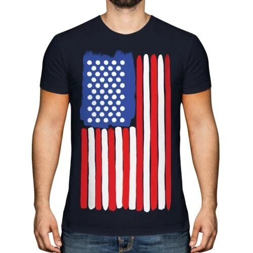 Stars and Stripes Painted Flag Pop Art Fashion Men - Adult & Kids T-Shirts, Sweatshirts & Hoodies apparel design preview 1
