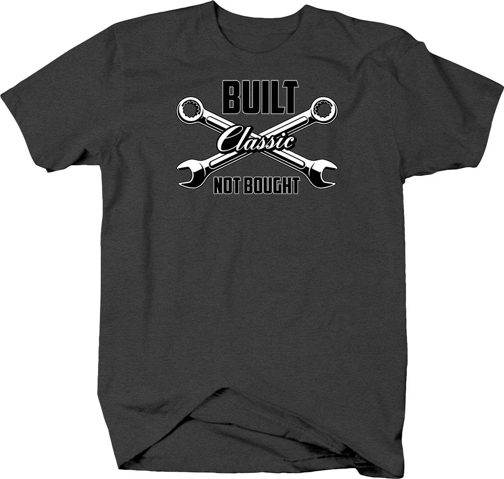 Built Not Bought Classic Hotrod for Men Dark Gray - Adult & Kids T-Shirts, Sweatshirts & Hoodies apparel design preview 1