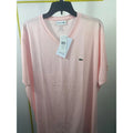 Lacoste Mens Pima Cotton V-Neck Light Pink Regular - Adult & Kids T-Shirts, Sweatshirts & Hoodies apparel design preview 1