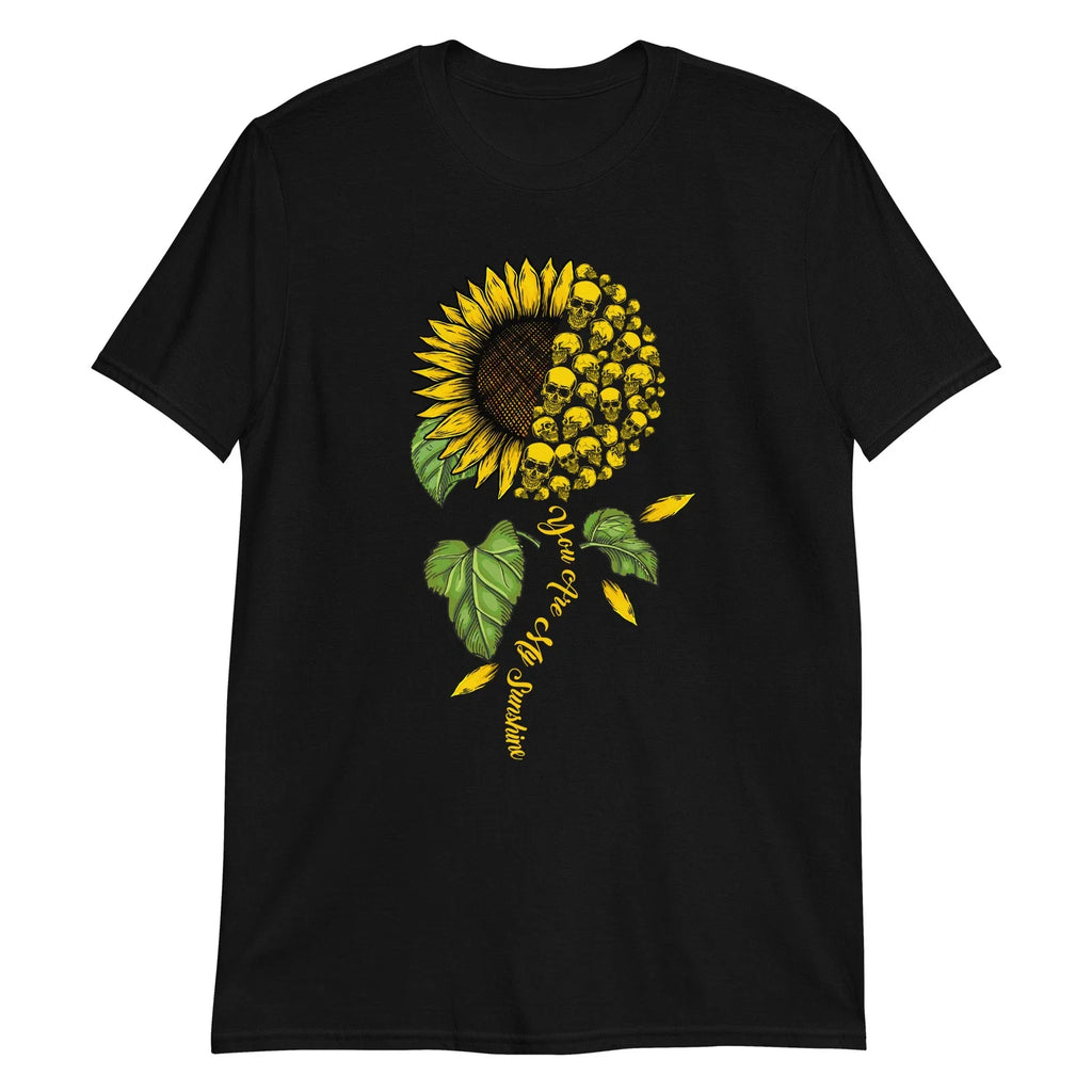 Gothic Sunflower Skull Rock, Metal, Horror, Death, - Adult & Kids T-Shirts, Sweatshirts & Hoodies apparel design preview 1