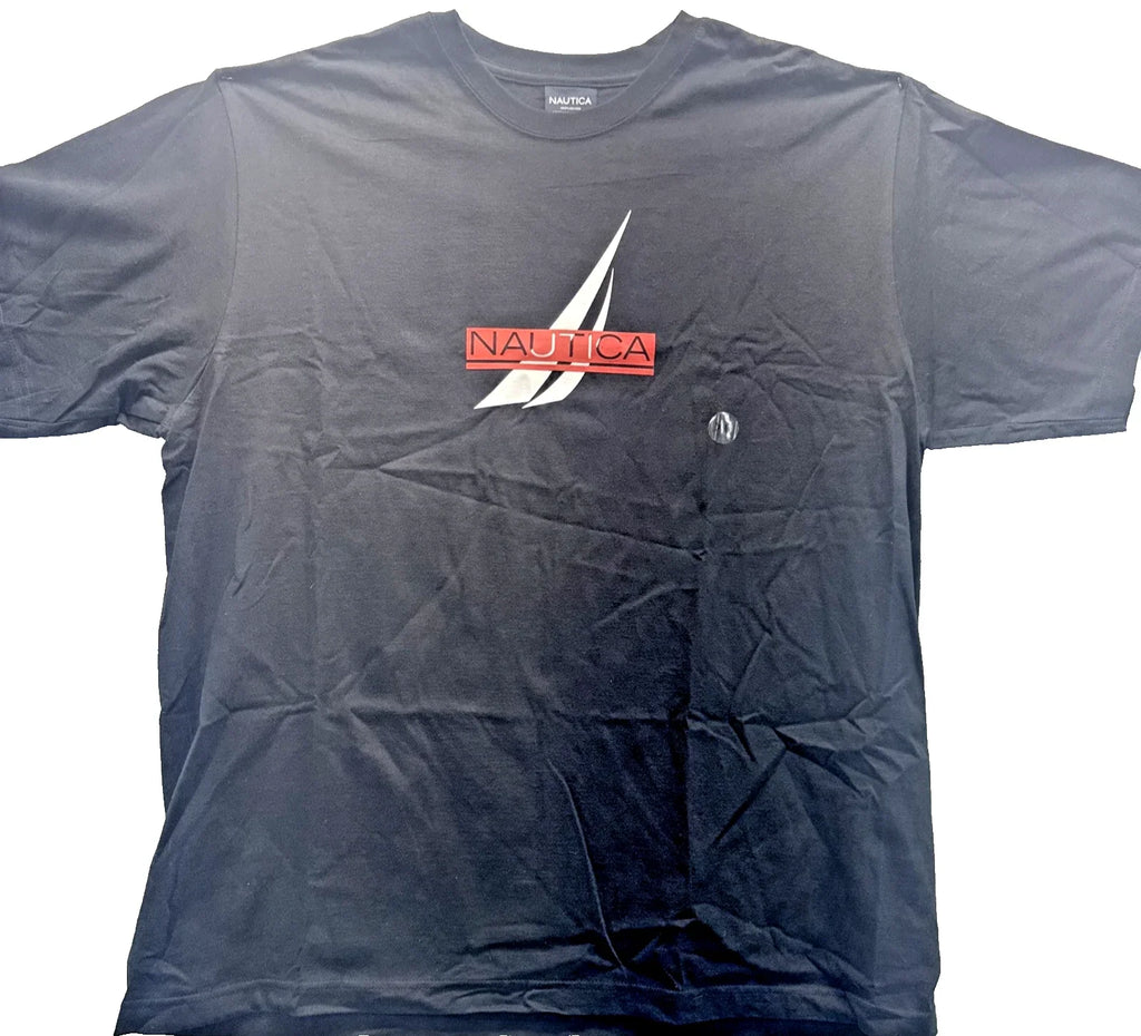Nautica Sail Logo Mens XL Black Y2K Boat Graphic - Adult & Kids T-Shirts, Sweatshirts & Hoodies apparel design preview 1