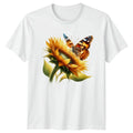 Butterfly Sunflower Nature Floral Mens Womens Graphic - Adult & Kids T-Shirts, Sweatshirts & Hoodies apparel design preview 1
