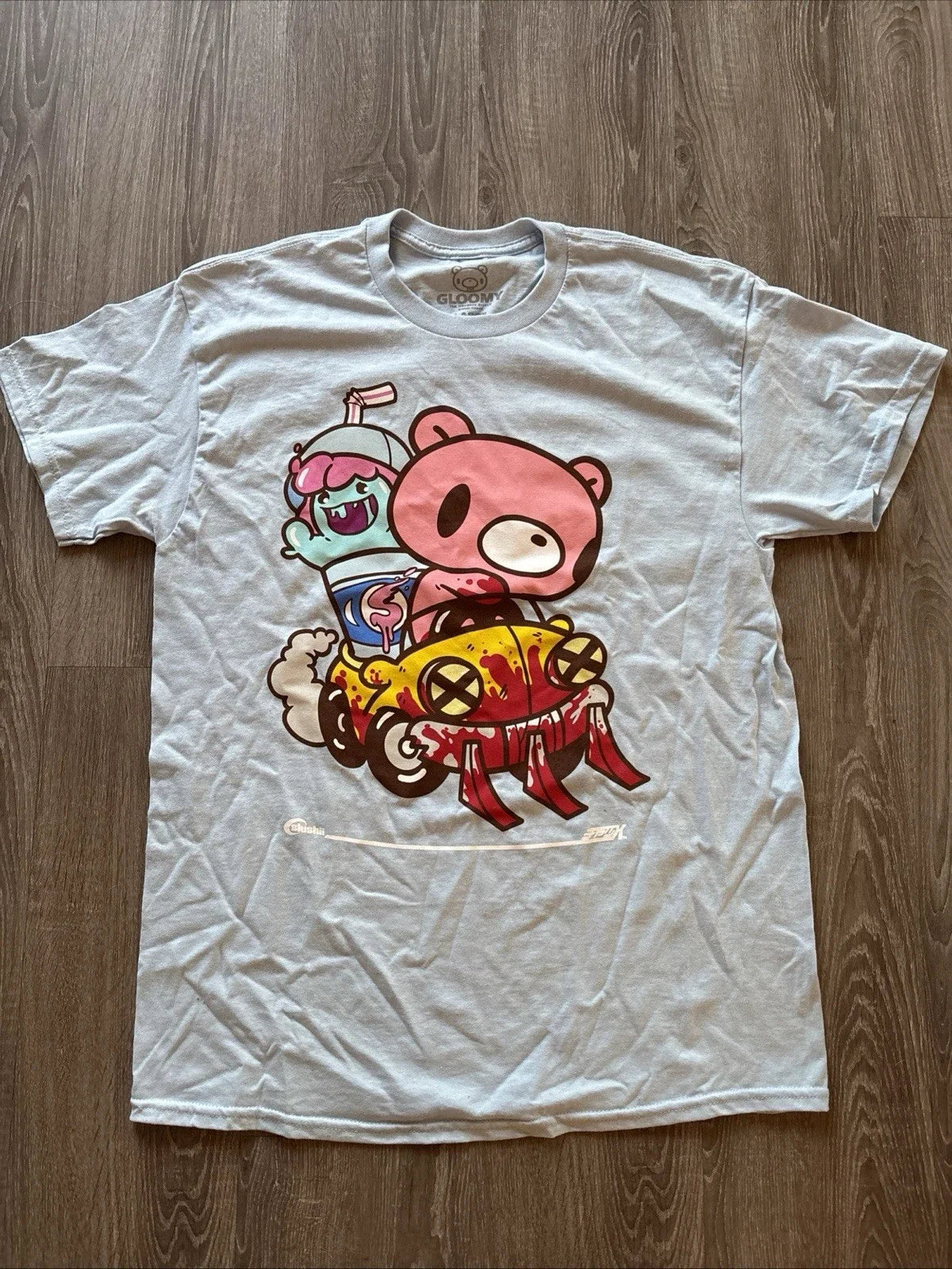 Slushii x Gloomy Bear Limited Edition Light Blue - Adult & Kids T-Shirts, Sweatshirts & Hoodies apparel design preview 1