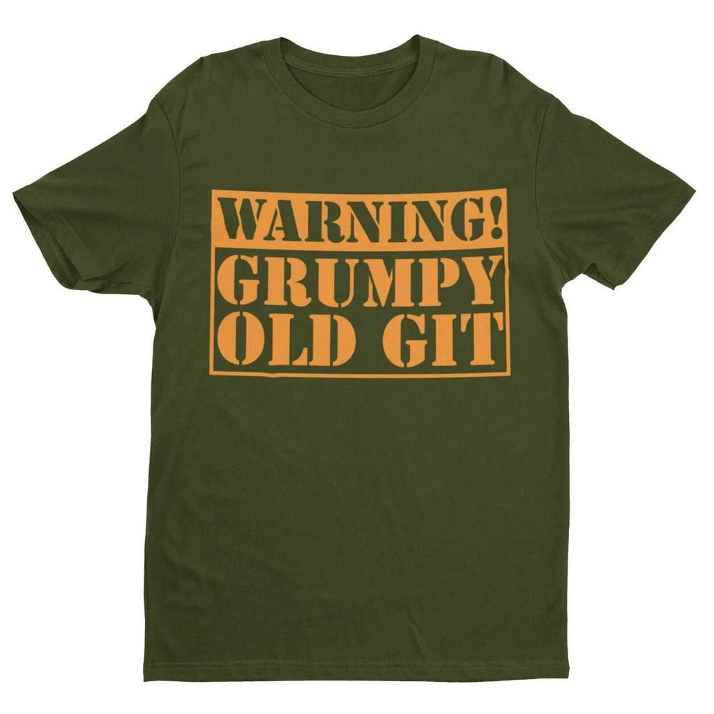 Warning Grumpy Old Git Funny top Man Dad Grandad Gift - Adult & Kids T-Shirts, Sweatshirts & Hoodies apparel design preview 1