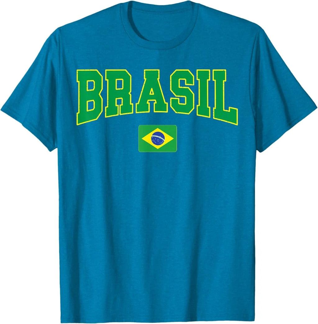 Brazil Flag Yellow Green Proud Brazilian Men Women - Adult & Kids T-Shirts, Sweatshirts & Hoodies apparel design preview 1