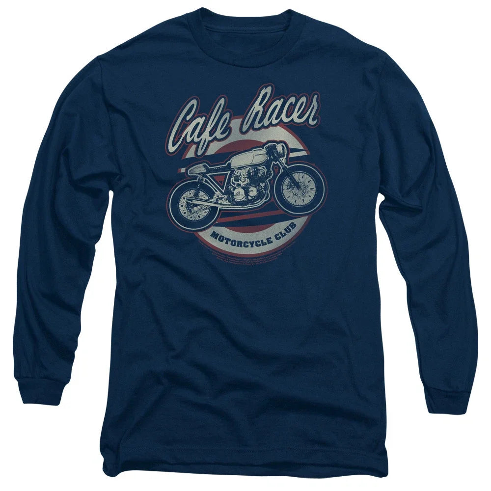 Honda Cafe Racer Motorcycle Club Navy - Adult & Kids T-Shirts, Sweatshirts & Hoodies apparel design preview 1