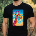 Mens Giraffe Anime Style Print Cotton Size XS to 5XL - Adult & Kids T-Shirts, Sweatshirts & Hoodies apparel design preview 1