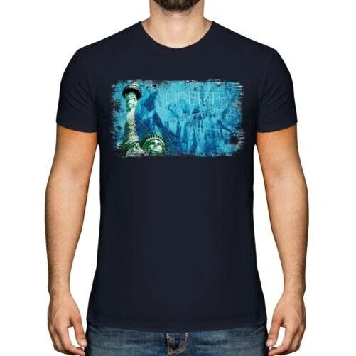 Liberty New York City Grunge Print Statue America Ua - Adult & Kids T-Shirts, Sweatshirts & Hoodies apparel design preview 1