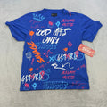 Waimea Mens Large Blue Graffiti Good Vibes Only - Adult & Kids T-Shirts, Sweatshirts & Hoodies apparel design preview 1