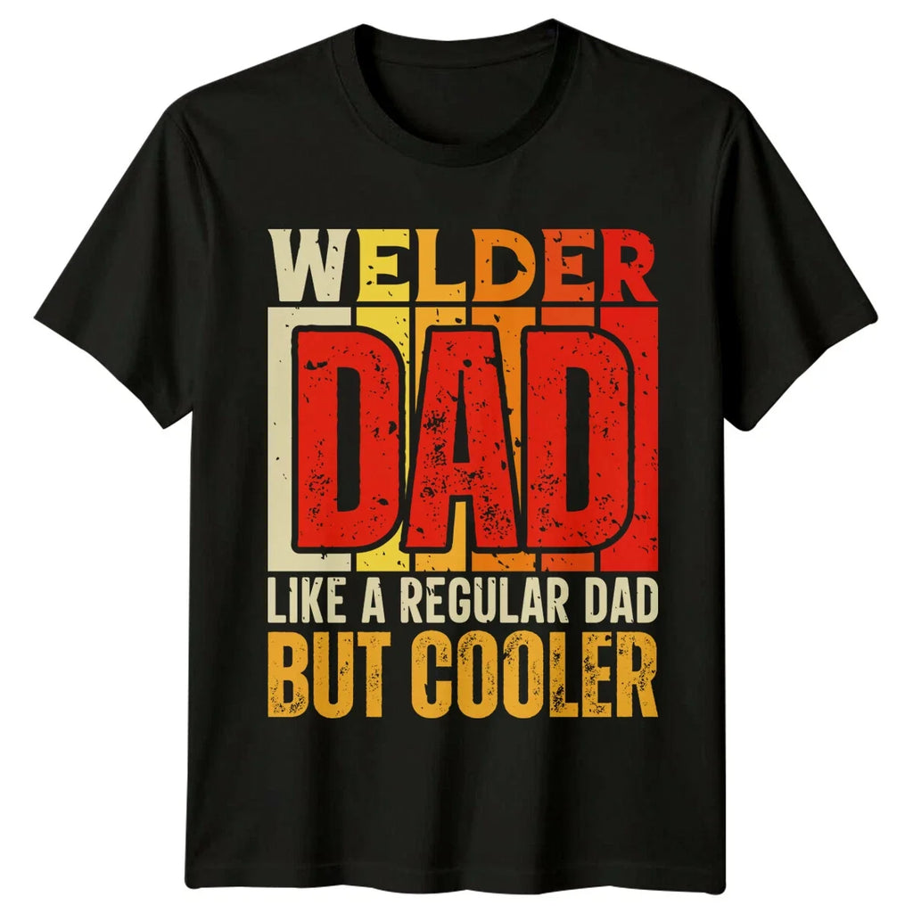 Welder Dad Mens Like A Regular But Cooler - Adult & Kids T-Shirts, Sweatshirts & Hoodies apparel design preview 1