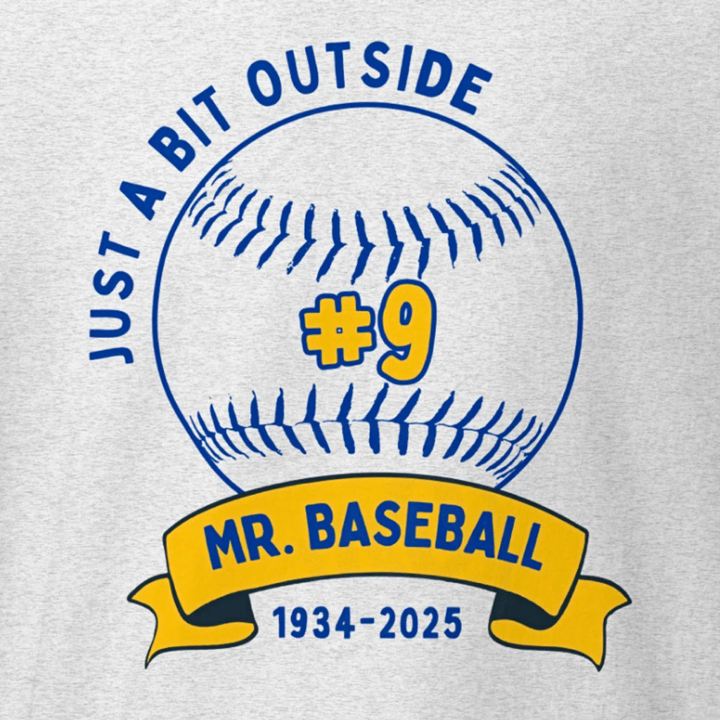 NEW Just A Bit Outside Bob Uecker Tribute Brewers RIP - Adult & Kids T-Shirts, Sweatshirts & Hoodies apparel design preview 1